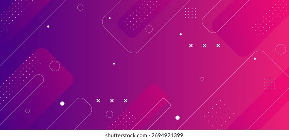 Fundo gradiente futurista rosa com padrões geométricos e brilho sutil