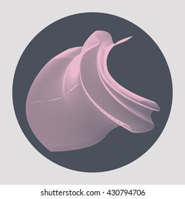 pink futuristic shape