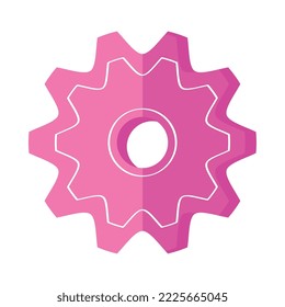 icono de la máquina de ajuste de código de velocidad rosa
