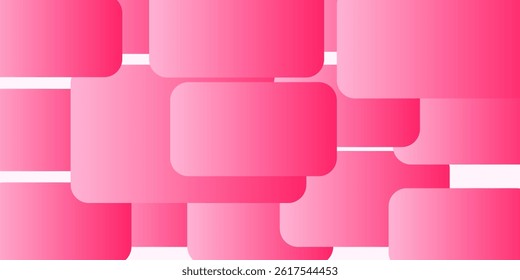 Pink geometric abstract background overlap layer on bright space with cutout shape effect decoration. Modern graphic design element rounded style concept for your bussines
