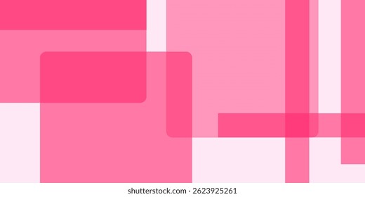 Capa de superposición de fondo abstracto geométrico rosa en espacio brillante con decoración de efecto de forma recortada.