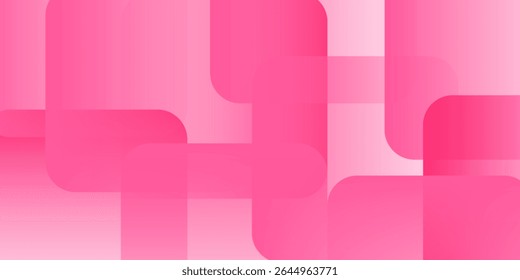 Pink geometric abstract background overlap layer on bright space with . Modern graphic design element rounded style concept  simple