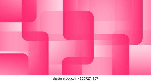 Capa de superposición de fondo abstracto geométrico rosa en espacio brillante con decoración de efecto de forma recortada. Concepto de estilo redondeado de elemento de Diseño gráfico moderno para Anuncio de Web, volante, tarjeta o cubierta de folleto