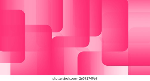 Fundo abstrato geométrico rosa sobrepõe a camada no espaço brilhante com a decoração de efeito de forma de recorte. Conceito de estilo arredondado de elemento de design gráfico moderno para banner da Web, folheto, cartão ou capa de folheto