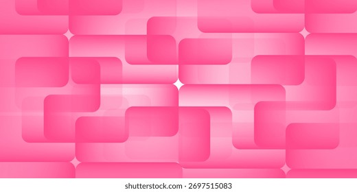 Rosa geométrica abstrata fundo sobrepor camada no espaço brilhante com . Modelo de vetor de ilustrações de gradiente de estilo de elemento de design gráfico moderno