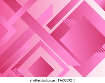 Pink geometric abstract digital background with dynamic shape
