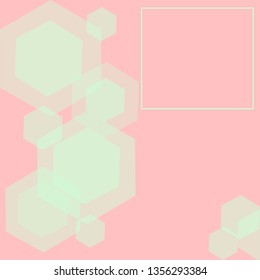 pink geometric background, design template for business cards, posters, brochures, postcards