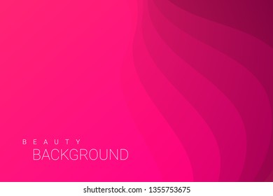Pink geometric background. Dynamic magenta shapes composition. Eps10 vector