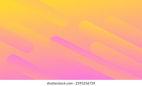 Pink geometric background with dynamic shapes composition.