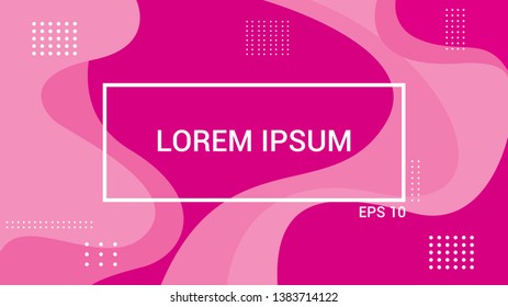 pink geometric background. Trendy gradient shapes composition. Eps10 vector.