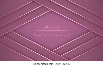 Pink geometric background. Vector illustration. 