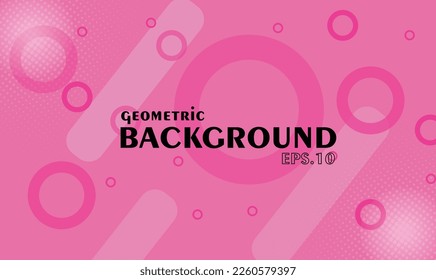 rosafarbener geometrischer Hintergrund. Vektorgrafik