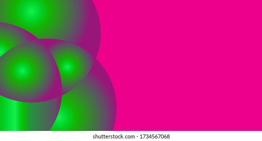 pink geometric Banner background design