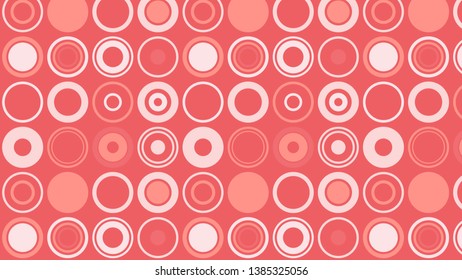 Pink Geometric Circle Background Pattern Illustration