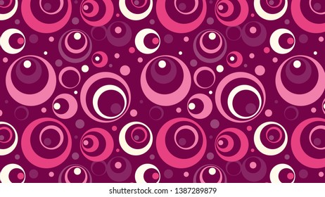 Pink Geometric Circle Background Pattern