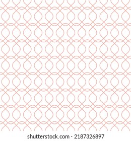 Pink geometric design seamless pattern with white background.
