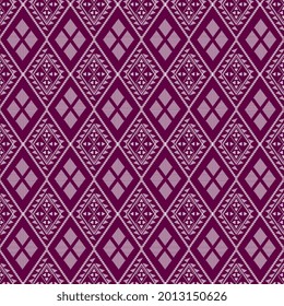 
PINK Patrón geométrico y étnico sin fisuras color de flores oriental. patrón impecable. Diseño para tela, cortina, fondo, alfombra, papel pintado, ropa, envoltura, Batik, tela, ilustración vectorial. p
