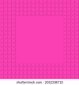 Pink geometric frame background. Vector illustration. 