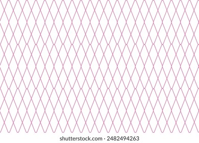 Pink geometric line fence decoration