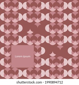 pink geometric pattern background. triangle and circle