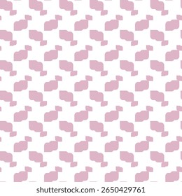 Pink Geometric Repeating Pattern on a White Background