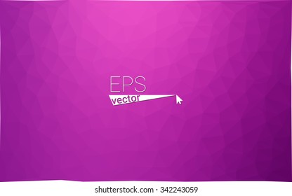 Pink geometric rumpled triangular low poly origami style gradient illustration graphic background. Vector polygonal design for your business.