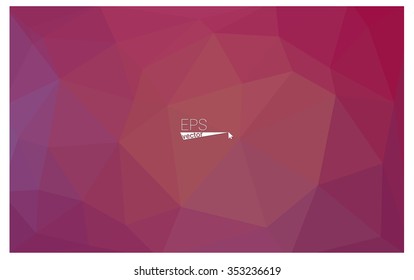 Pink geometric rumpled triangular low poly origami style gradient illustration graphic background. Vector polygonal design for your business.