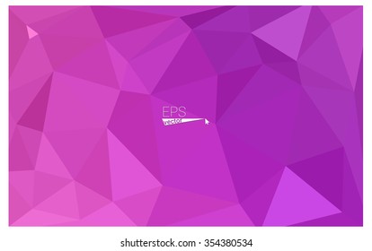Pink geometric rumpled triangular low poly origami style gradient illustration graphic background. Vector polygonal design for your business. Pink geometric rumpled triangular low poly origami style gradient illustration graphic background. Vector polygonal design for your business.