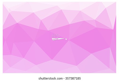 Pink geometric rumpled triangular low poly origami style gradient illustration graphic background. Vector polygonal design for your business.