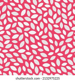 Patrón geométrico rosado sin costuras. Patrón sin foco con hojas abstractas o pétalos de flores.