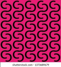 Pink geometric shape pattern vector