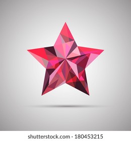 Pink Geometric Star