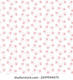 Patrón de repetición de estrella geométrica rosa


