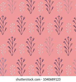 pink geometric triangle branches