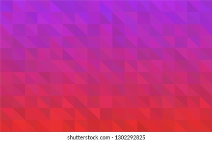 Pink geometric triangular low poly style. Gradient background. Vector polygonal design