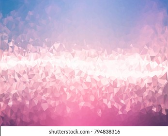 Pink geometric vector illustration. Triangle background.