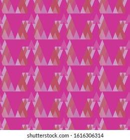 Pink geometric vector repeat pattern print background