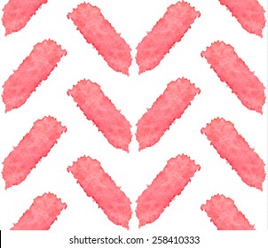 Pink Geometric Watercolor Seamless Pattern 