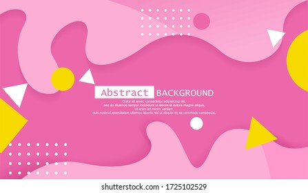 pink geometric wave background. Premium vector . Pink background . Geometric bankground