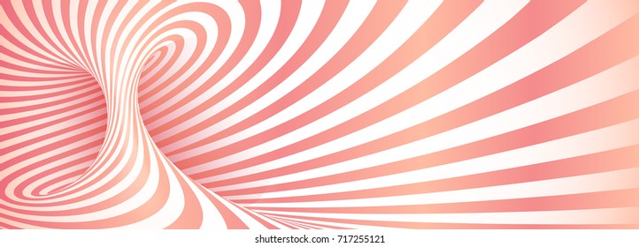 Pink geometric yaourt twisted stripes abstract background