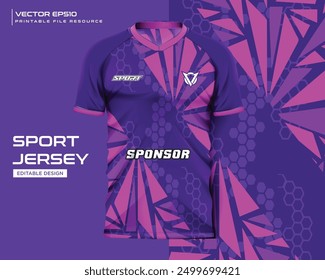 pink geometry stripe grunge t shirt mockup sport jersey design for football soccer, racing, e sports, running design kit