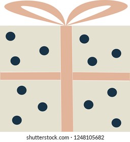 Pink gift with a bow