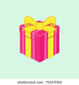 pink gift box