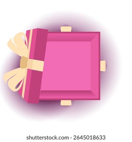 pink gift box. celebration design element