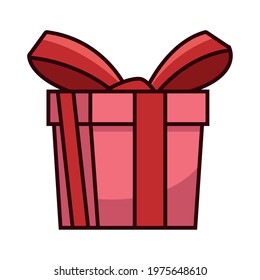pink gift box present icon