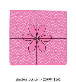 pink gift box present icon
