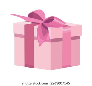 pink gift box present icon