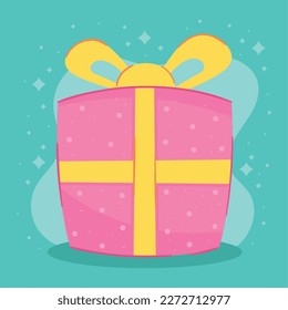 pink gift box present icon