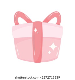 pink gift box present icon