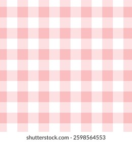 Pink Gingham check seamless pattern design